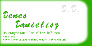 denes danielisz business card